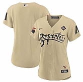 Women's Arizona Diamondbacks Blank Gold 2023 World Series City Connect Stitched Jersey(Run Small) Dzhi,baseball caps,new era cap wholesale,wholesale hats